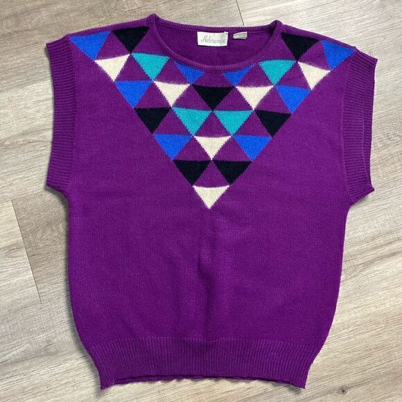 ADORENCE | Sleeveless Knit Vintage Sweater - Picture 1 of 5